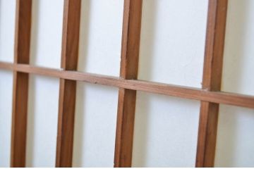アンティーク建具　和の情緒を演出する障子戸4枚セット(引き戸)(R-064568)