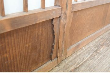 アンティーク建具　和の情緒を演出する障子戸4枚セット(引き戸)(R-064568)