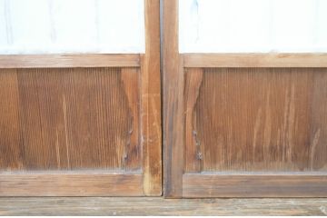 アンティーク建具　和の情緒を演出する障子戸4枚セット(引き戸)(R-064568)