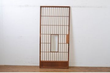 アンティーク建具　和の情緒を演出する障子戸1枚(引き戸)(R-064569)