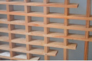 ビンテージ建具　両面ガラス入り　品のある雰囲気が魅力的なガラス欄間2枚セット(明り取り、明かり取り、ヴィンテージ)(R-064575)