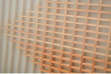 ビンテージ建具　両面ガラス入り　品のある雰囲気が魅力的なガラス欄間2枚セット(明り取り、明かり取り、ヴィンテージ)(R-064576)