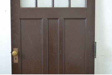 アンティーク建具　上手物!　古い洋館のしっかりとした造りが魅力のペイントドア1枚(扉、木製ドア)(R-064577)