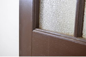 アンティーク建具　上手物!　古い洋館のしっかりとした造りが魅力のペイントドア1枚(扉、木製ドア)(R-064577)