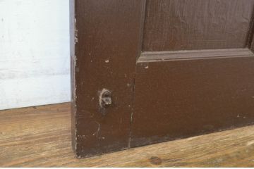 アンティーク建具　上手物!　古い洋館のしっかりとした造りが魅力のペイントドア1枚(扉、木製ドア)(R-064577)