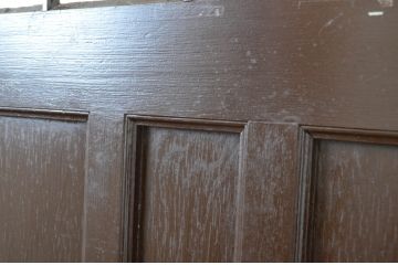 アンティーク建具　上手物!　古い洋館のしっかりとした造りが魅力のペイントドア1枚(扉、木製ドア)(R-064577)