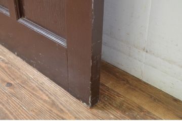 アンティーク建具　上手物!　古い洋館のしっかりとした造りが魅力のペイントドア1枚(扉、木製ドア)(R-064577)