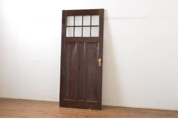 アンティーク建具　上手物!　古い洋館のしっかりとした造りが魅力のペイントドア1枚(扉、木製ドア)(R-064578)