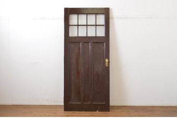 アンティーク建具　上手物!　古い洋館のしっかりとした造りが魅力のペイントドア1枚(扉、木製ドア)(R-064578)
