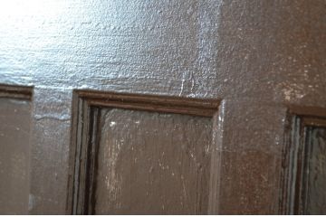 アンティーク建具　上手物!　古い洋館のしっかりとした造りが魅力のペイントドア1枚(扉、木製ドア)(R-064578)