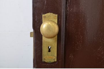 アンティーク建具　上手物!　古い洋館のしっかりとした造りが魅力のペイントドア1枚(扉、木製ドア)(R-064578)