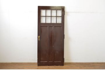アンティーク建具　上手物!　古い洋館のしっかりとした造りが魅力のペイントドア1枚(扉、木製ドア)(R-064579)