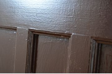アンティーク建具　上手物!　古い洋館のしっかりとした造りが魅力のペイントドア1枚(扉、木製ドア)(R-064579)