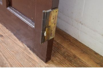 アンティーク建具　上手物!　古い洋館のしっかりとした造りが魅力のペイントドア1枚(扉、木製ドア)(R-064579)