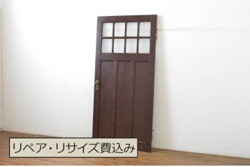 アンティーク建具　上手物!　古い洋館のしっかりとした造りが魅力のペイントドア1枚(扉、木製ドア)(R-064580)