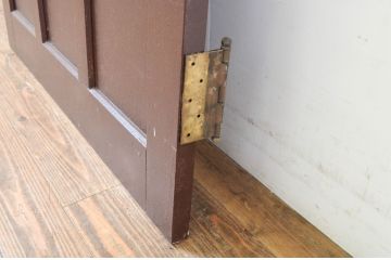 アンティーク建具　上手物!　古い洋館のしっかりとした造りが魅力のペイントドア1枚(扉、木製ドア)(R-064580)