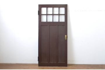アンティーク建具　上手物!　古い洋館のしっかりとした造りが魅力のペイントドア1枚(扉、木製ドア)(R-064580)