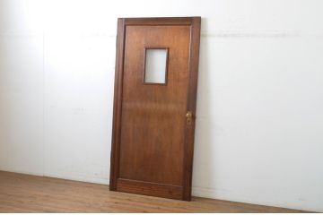 アンティーク建具　レトロな佇まいが魅力的な古い洋館のドア1枚(扉、木製ドア)(R-064581)