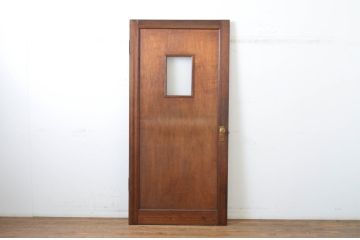 アンティーク建具　レトロな佇まいが魅力的な古い洋館のドア1枚(扉、木製ドア)(R-064581)