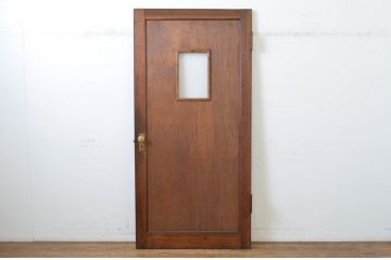アンティーク建具　レトロな佇まいが魅力的な古い洋館のドア1枚(扉、木製ドア)(R-064581)