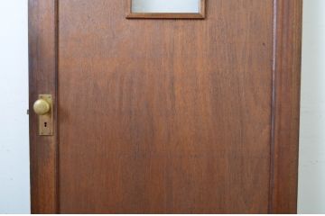 アンティーク建具　レトロな佇まいが魅力的な古い洋館のドア1枚(扉、木製ドア)(R-064581)