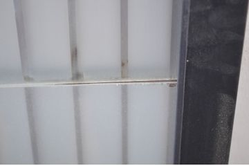 ビンテージ建具　ガラス入り組子　和モダンな空間づくりにおすすめの書院戸2枚セット(窓、片面ガラス、引き戸、ガラス戸、ヴィンテージ)(R-064585)