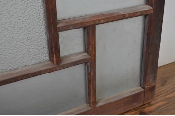 アンティーク建具　大正ロマン　ノスタルジックな雰囲気を醸し出すガラス窓4枚セット(ガラス戸、引き戸)(R-064586)