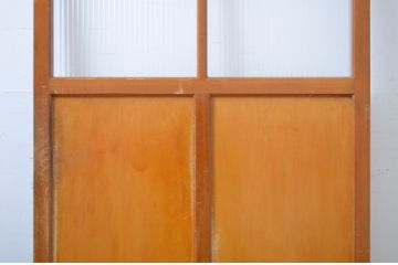 レトロ建具　昭和レトロな空間造りにおすすめのモールガラス入り引き戸1枚(ガラス戸)(R-064588)