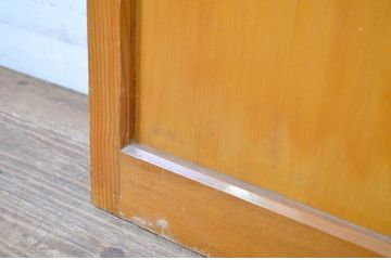 レトロ建具　昭和レトロな空間造りにおすすめのモールガラス入り引き戸1枚(ガラス戸)(R-064588)