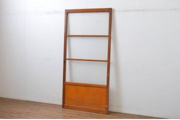 レトロ建具　昭和レトロな雰囲気づくりにおすすめのモールガラス入り引き戸1枚(ガラス戸)(R-064590)