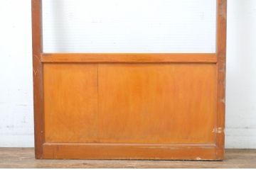 レトロ建具　昭和レトロな雰囲気づくりにおすすめのモールガラス入り引き戸1枚(ガラス戸)(R-064590)