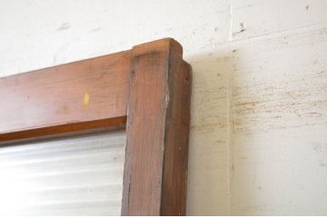 レトロ建具　昭和レトロな雰囲気づくりにおすすめのモールガラス入り引き戸1枚(ガラス戸)(R-064590)