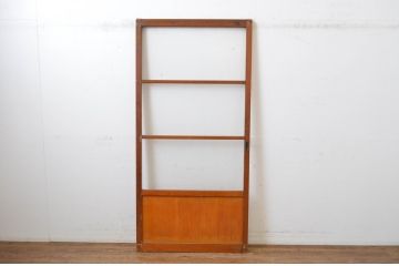 レトロ建具　昭和レトロな雰囲気づくりにおすすめのモールガラス入り引き戸1枚(ガラス戸)(R-064590)