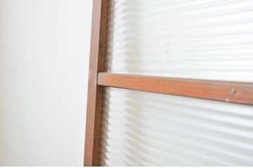 レトロ建具　昭和レトロな雰囲気づくりにおすすめのモールガラス入り引き戸1枚(ガラス戸)(R-064590)