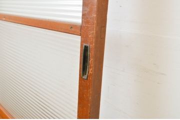 レトロ建具　昭和レトロな雰囲気づくりにおすすめのモールガラス入り引き戸1枚(ガラス戸)(R-064590)