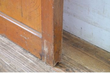 レトロ建具　昭和レトロな雰囲気づくりにおすすめのモールガラス入り引き戸1枚(ガラス戸)(R-064590)