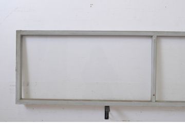 アンティーク建具　ペイント仕上げ限定　シンプルなデザインで取り入れやすい明かり取り2枚セット(ガラス欄間、明り取り)(R-064594)