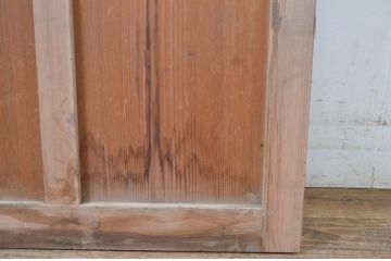 アンティーク建具　古い木味が趣を醸し出す小さな引き戸1枚(くぐり戸、潜戸、窓、ガラス戸)(R-064598)