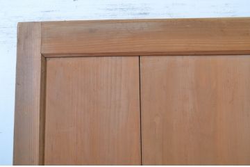 アンティーク建具　趣ある木味が魅力の帯戸2枚セット(板戸、引き戸)(R-064604)
