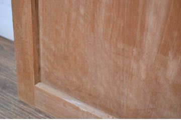 アンティーク建具　趣ある木味が魅力の帯戸2枚セット(板戸、引き戸)(R-064604)