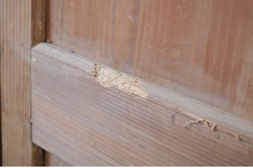 アンティーク建具　趣ある木味が魅力の帯戸2枚セット(板戸、引き戸)(R-064604)