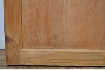 アンティーク建具　趣ある木味が魅力の帯戸2枚セット(板戸、引き戸)(R-064604)