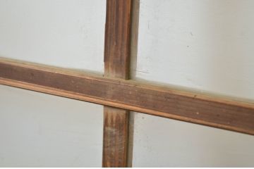 アンティーク建具　味のあるレトロなガラス戸2枚セット(引き戸)(R-064605)