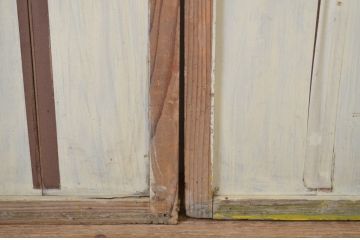アンティーク建具　昔懐かしい佇まいが魅力のガラス戸2枚セット(引き戸)(R-064607)