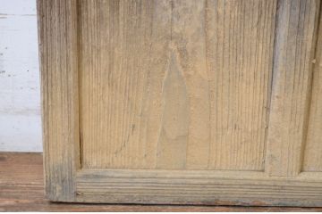 アンティーク建具　レトロな空間づくりにおすすめの横桟ガラス戸1枚(引き戸)(R-064608)