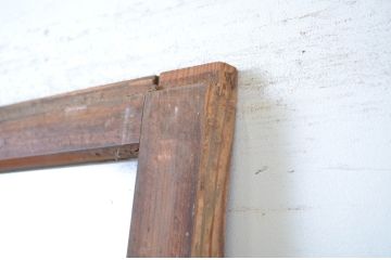 アンティーク建具　レトロな空間づくりにおすすめの横桟ガラス戸1枚(引き戸)(R-064608)