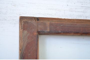 アンティーク建具　時代の流れを感じさせる横桟ガラス戸1枚(引き戸)(R-064611)