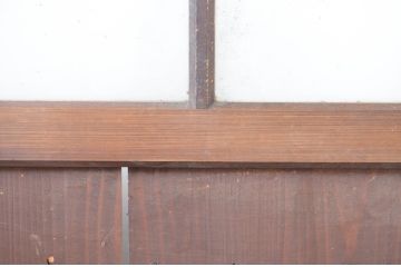 アンティーク建具　ノスタルジック雰囲気を醸し出すガラス戸1枚(引き戸)(R-064621)
