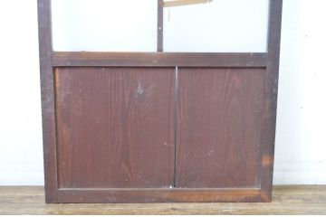 アンティーク建具　ノスタルジック雰囲気を醸し出すガラス戸1枚(引き戸)(R-064621)