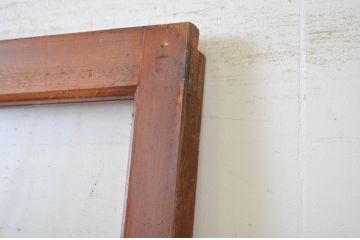アンティーク建具　どこか懐かしい雰囲気を感じる横桟入りのガラス戸1枚(引き戸)(R-064624)